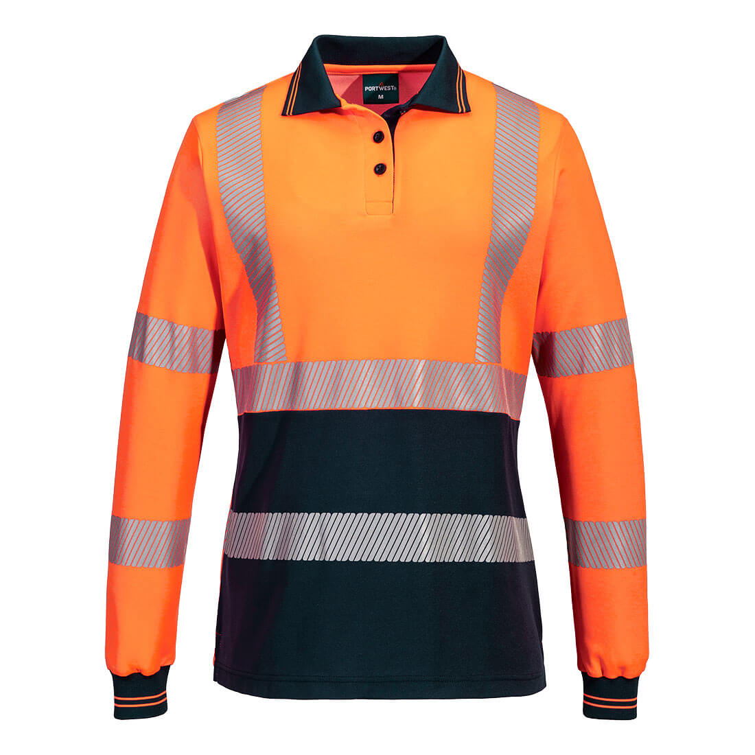 Hi-Vis Women's Cotton Comfort Polo Shirt L/S - ML212 - Portwest-0