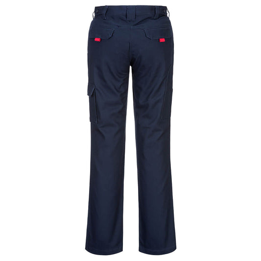 Portwest ML708 Women's Cargo Pants in Navy - back view