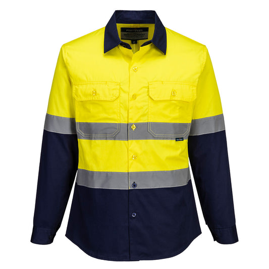 Hi-Vis Women's Lightweight Contrast Shirt L/S  - ML803 - Portwest-1
