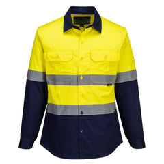 Hi-Vis Women's Lightweight Contrast Shirt L/S  - ML803 - Portwest-1
