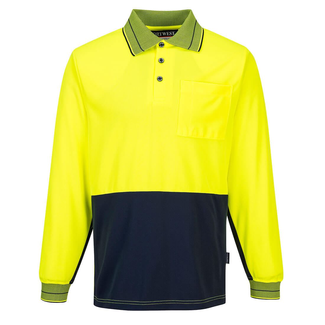 Hi-Vis Contrast Class D Polo Shirt L/S - MP113 - Portwest-1
