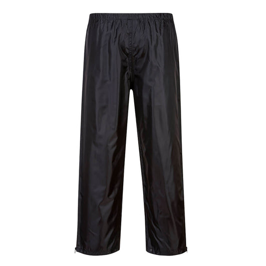 Portwest MP205 Rain Pants in Black - back view