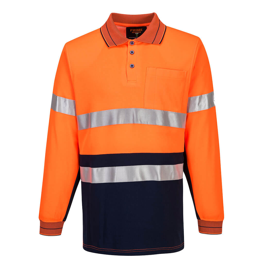 Cotton Comfort Polo Shirt with Tape L/S - MP313 - Portwest-0
