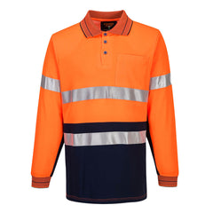 Cotton Comfort Polo Shirt with Tape L/S - MP313 - Portwest-0