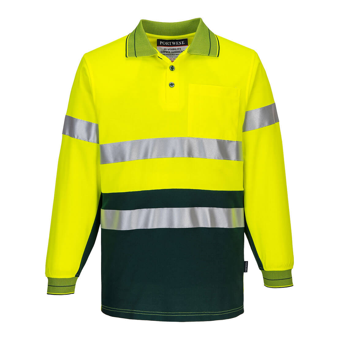 Cotton Comfort Polo Shirt with Tape L/S - MP313 - Portwest-1