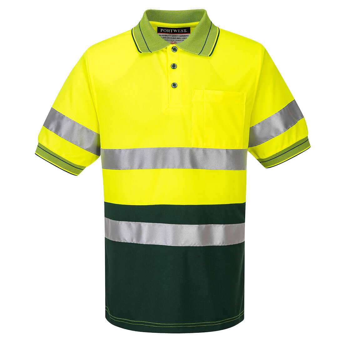 Hi-Vis Contrast Polo Shirt S/S  - MP510 - Portwest-1
