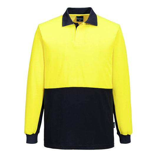 Hi-Vis Contrast Class D Polo Shirt L/S - MP813 - Portwest-1