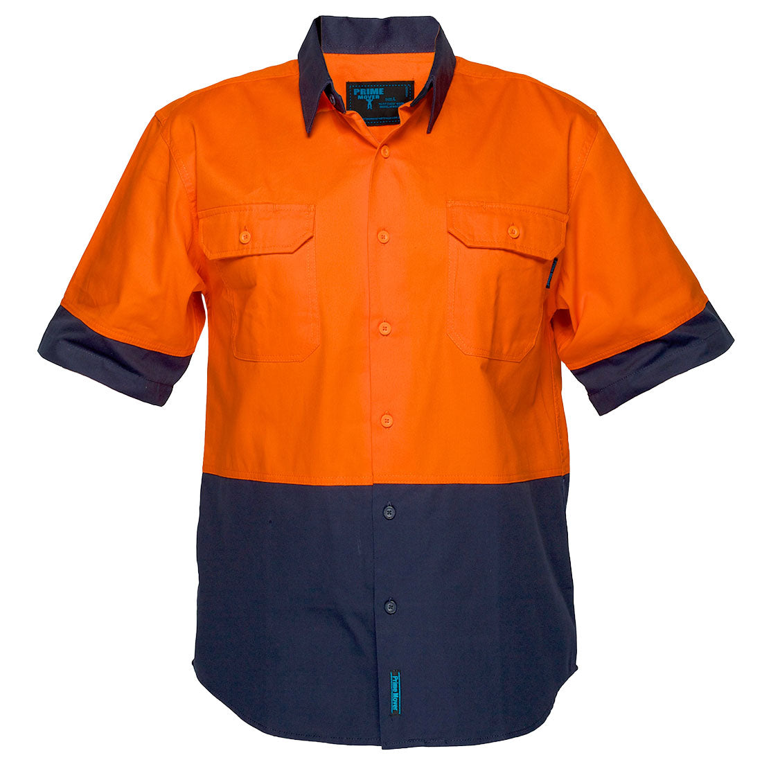 Hi-Vis Two Tone Regular Weight Short Sleeve Shirt - MS902 - Portwest-0