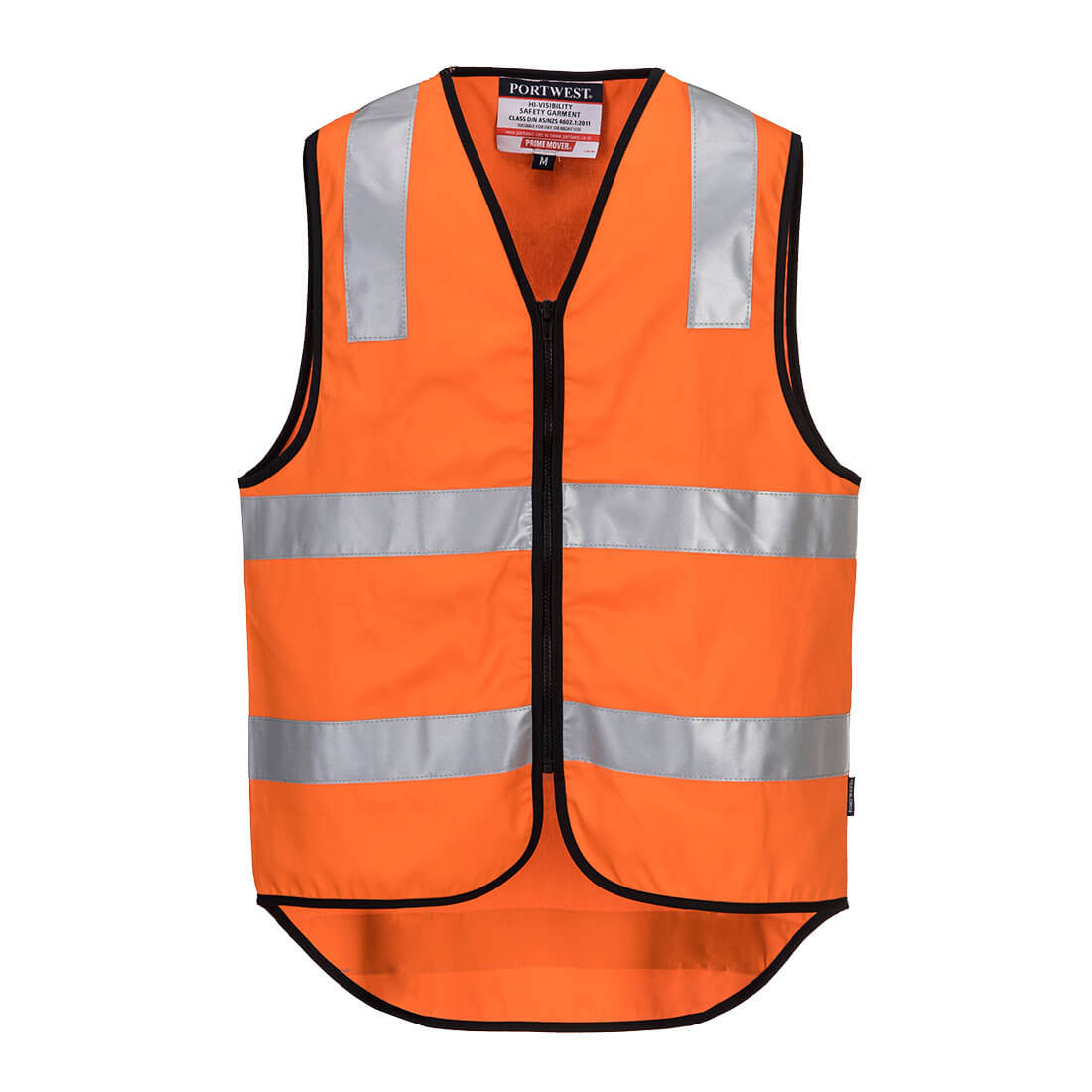 Hi-Vis Cotton Zipped Vest  - MW338 - Portwest-0