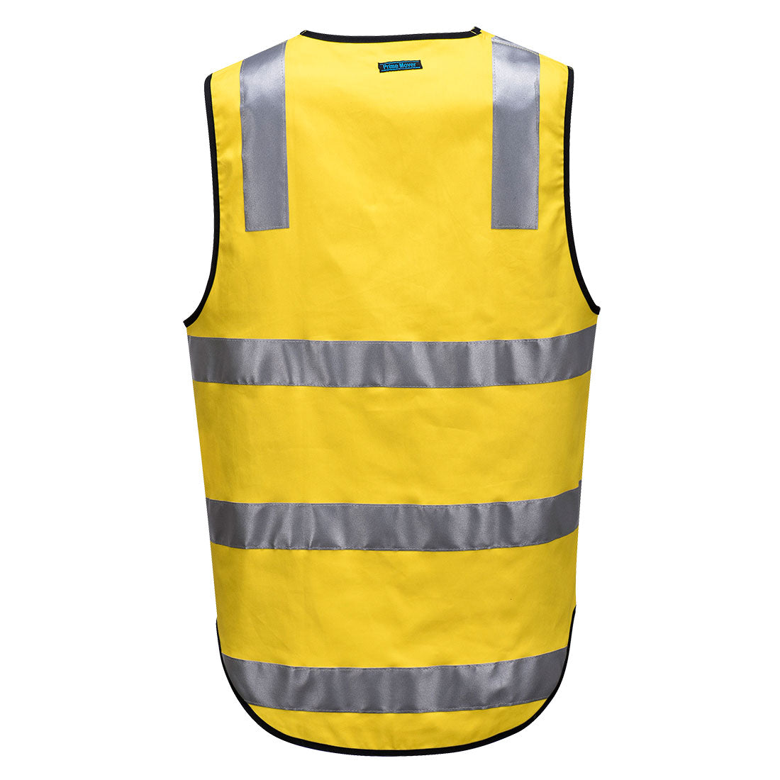 Portwest MW338 Hi-Vis Cotton Zipped Vest in Yellow - back view