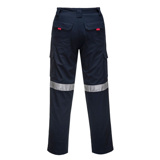 Portwest MW71E Lightweight Cargo Pants with Tape in Navy - back view