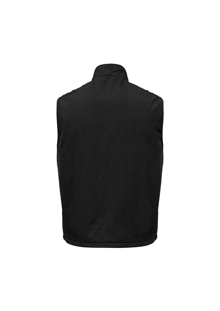 Biz Collection NV5300 Reversible Unisex Fleece Vest in Black - back view