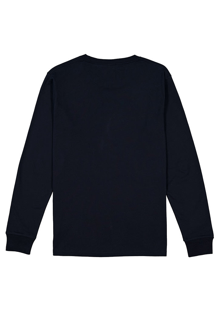 Basis Mens Long Sleeve Tee - X1002M in Navy