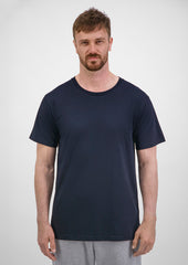 Basis Mens Short Sleeve Tee - X1001M in Navy - model