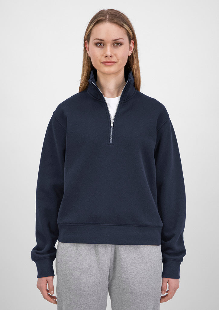 Everyday Womens 1/4 Zip - X2006W in Navy - model