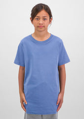 Basis Kids Short Sleeve Tee - X1001K in Ocean - model