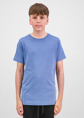 Basis Youth Short Sleeve Tee - X1001Y in Ocean - model