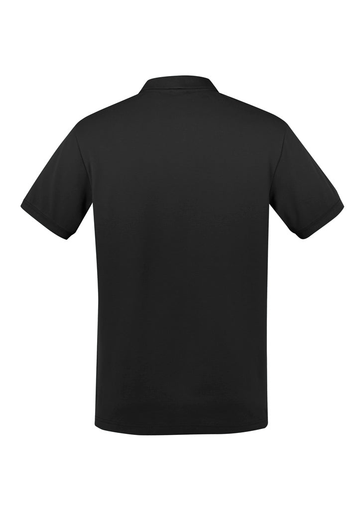 Biz Collection P105MS City Mens Short Sleeve Polo in Black - back view