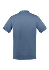 Biz Collection P105MS City Mens Short Sleeve Polo in Grey Smoke - back view