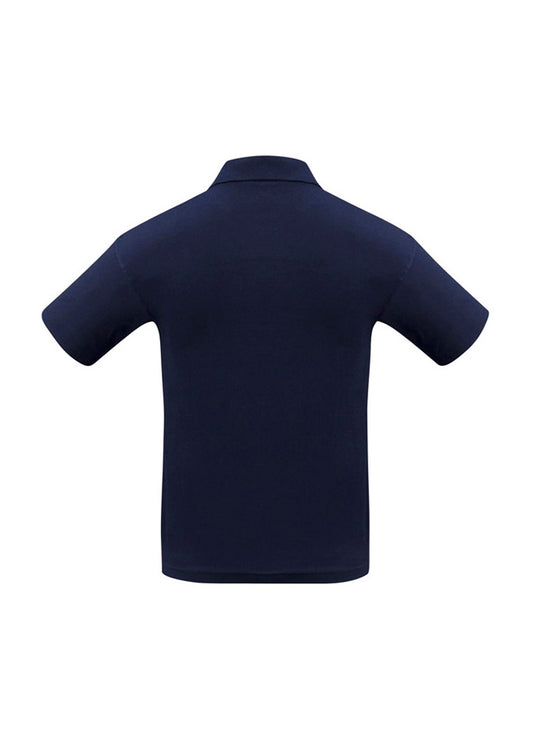 Biz Collection P112MS Ice Mens Short Sleeve Polo in Navy - back view