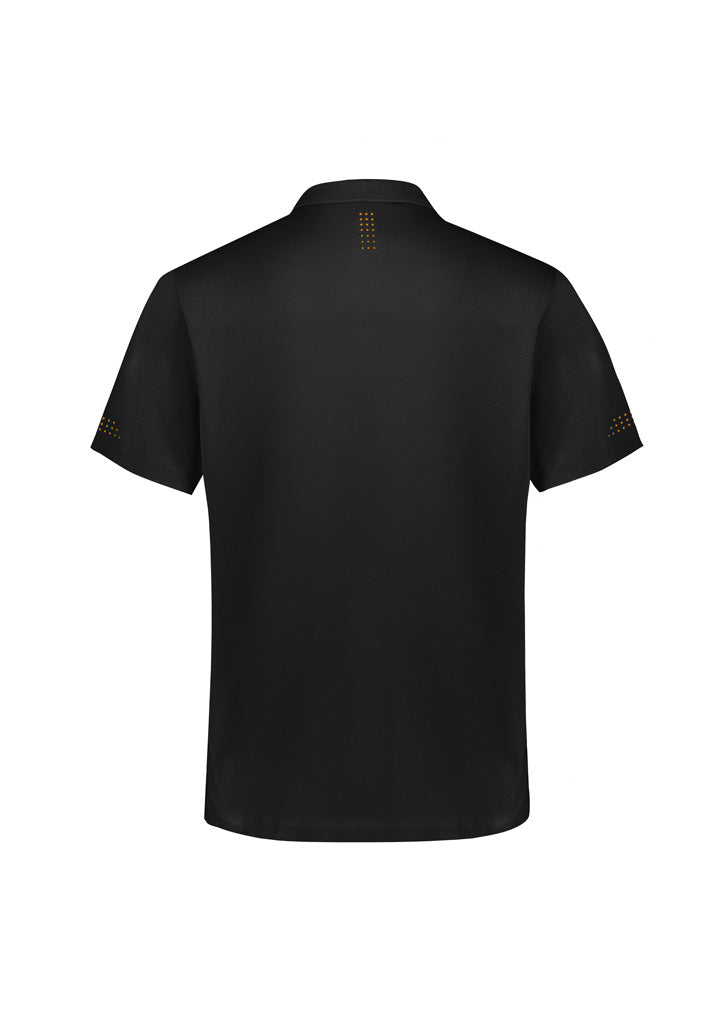 Biz Collection P200MS Balance Mens Short Sleeve Polo in Black/Gold - back view