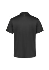 Biz Collection P200MS Balance Mens Short Sleeve Polo in Grey/Fluoro Lime - back view