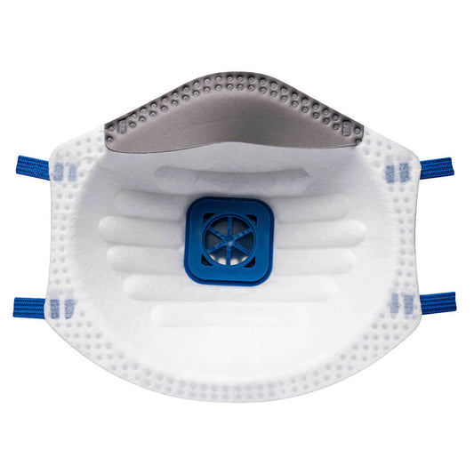 Portwest P209 FFP2 Valved - Blister Pack (Pk3) in White - back view