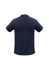 Biz Collection P2100 Neon Mens Short Sleeve Polo in Navy - back view