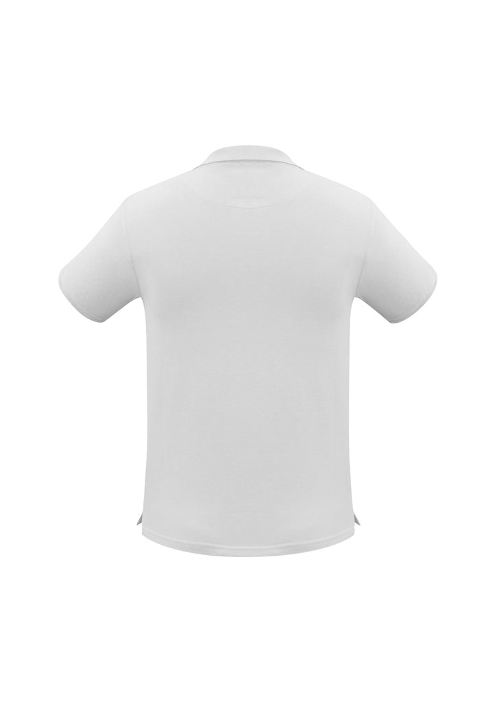 Biz Collection P2100 Neon Mens Short Sleeve Polo in White - back view