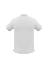 Biz Collection P2100 Neon Mens Short Sleeve Polo in White - back view
