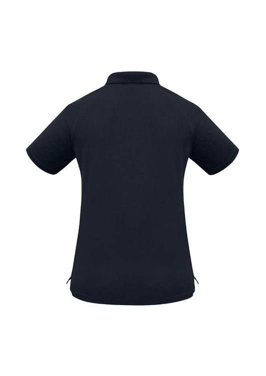 Biz Collection P300LS Sprint Womens Short Sleeve Polo in Navy - back view