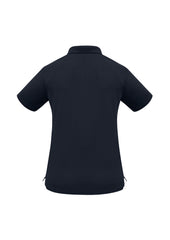 Biz Collection P300LS Sprint Womens Short Sleeve Polo in Navy - back view