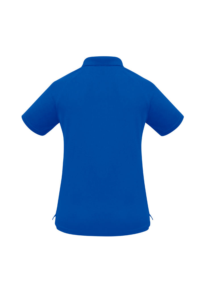Biz Collection P300LS Sprint Womens Short Sleeve Polo in Royal - back view