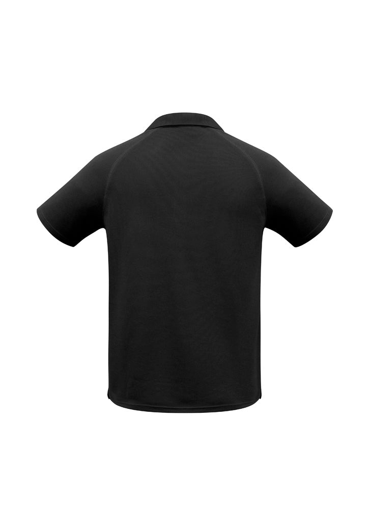 Biz Collection P300MS Sprint Mens Short Sleeve Polo in Black - back view
