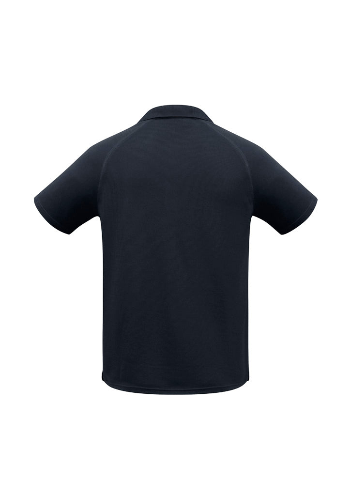 Biz Collection P300MS Sprint Mens Short Sleeve Polo in Navy - back view