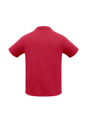 Biz Collection P300MS Sprint Mens Short Sleeve Polo in Red - back view