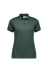 Biz Collection P313LS Focus Womens Short Sleeve Polo in Seafoam/Charcoal