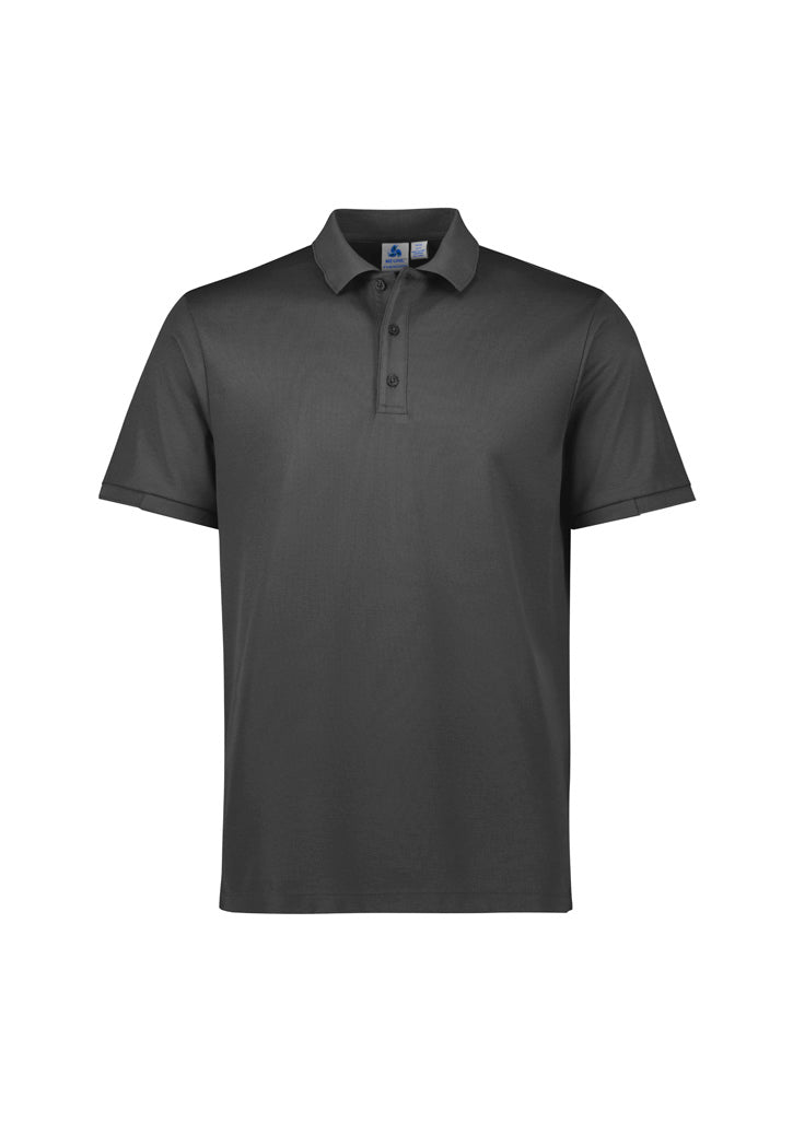 Biz Collection P313MS Focus Mens Short Sleeve Polo in Charcoal/Charcoal
