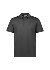 Biz Collection P313MS Focus Mens Short Sleeve Polo in Charcoal/Charcoal