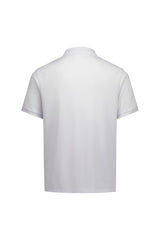 Biz Collection P313MS Focus Mens Short Sleeve Polo in White/White - back view