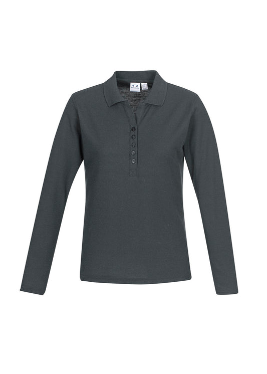 Womens Crew Long Sleeve Polo - P400LL - biz-collection-1