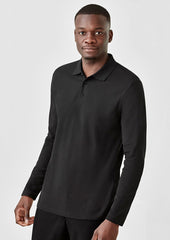 Mens Crew Long Sleeve Polo - P400ML - biz-collection-1