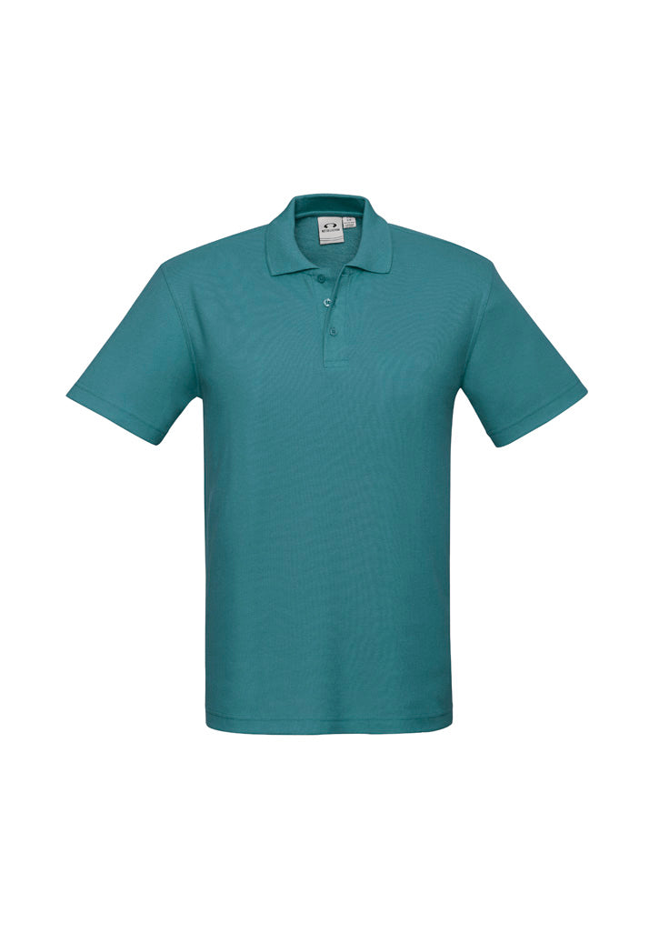 Biz Collection P400MS Crew Mens Short Sleeve Polo in Teal