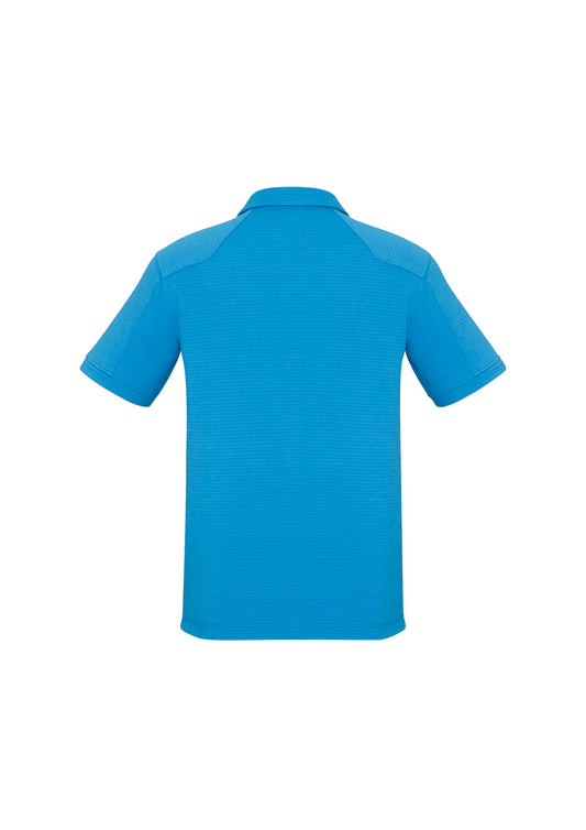Biz Collection P706MS Profile Mens Short Sleeve Polo in Cyan - back view