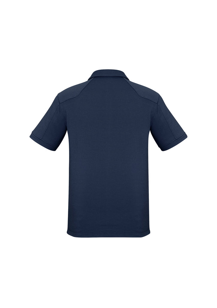 Biz Collection P706MS Profile Mens Short Sleeve Polo in Navy - back view