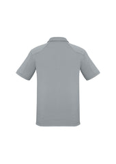 Biz Collection P706MS Profile Mens Short Sleeve Polo in Silver - back view