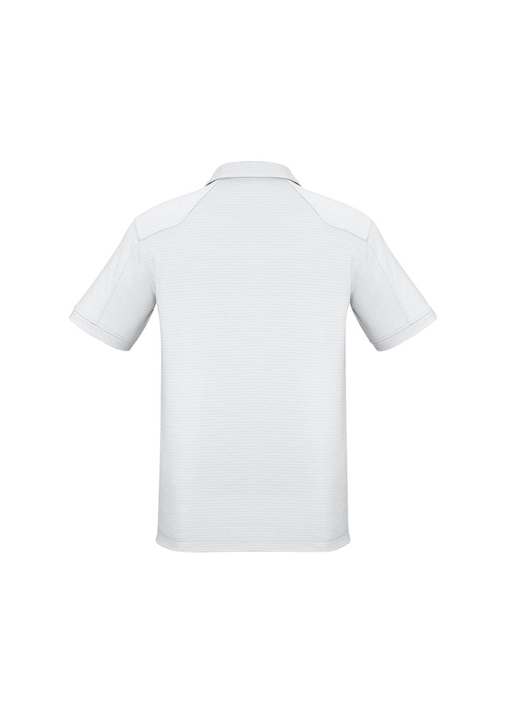 Biz Collection P706MS Profile Mens Short Sleeve Polo in White - back view