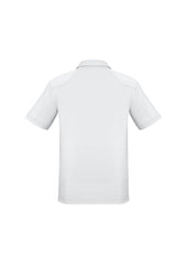 Biz Collection P706MS Profile Mens Short Sleeve Polo in White - back view