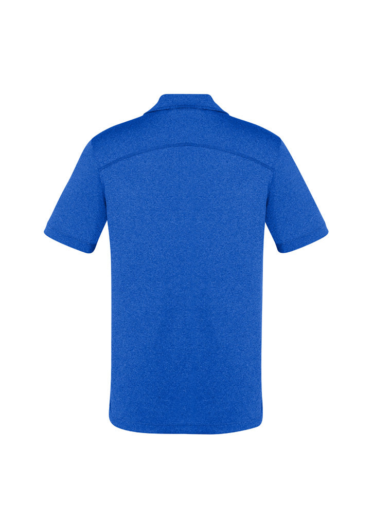 Biz Collection P815MS Aero Mens Short Sleeve Polo in Electric Blue - back view