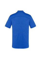 Biz Collection P815MS Aero Mens Short Sleeve Polo in Electric Blue - back view